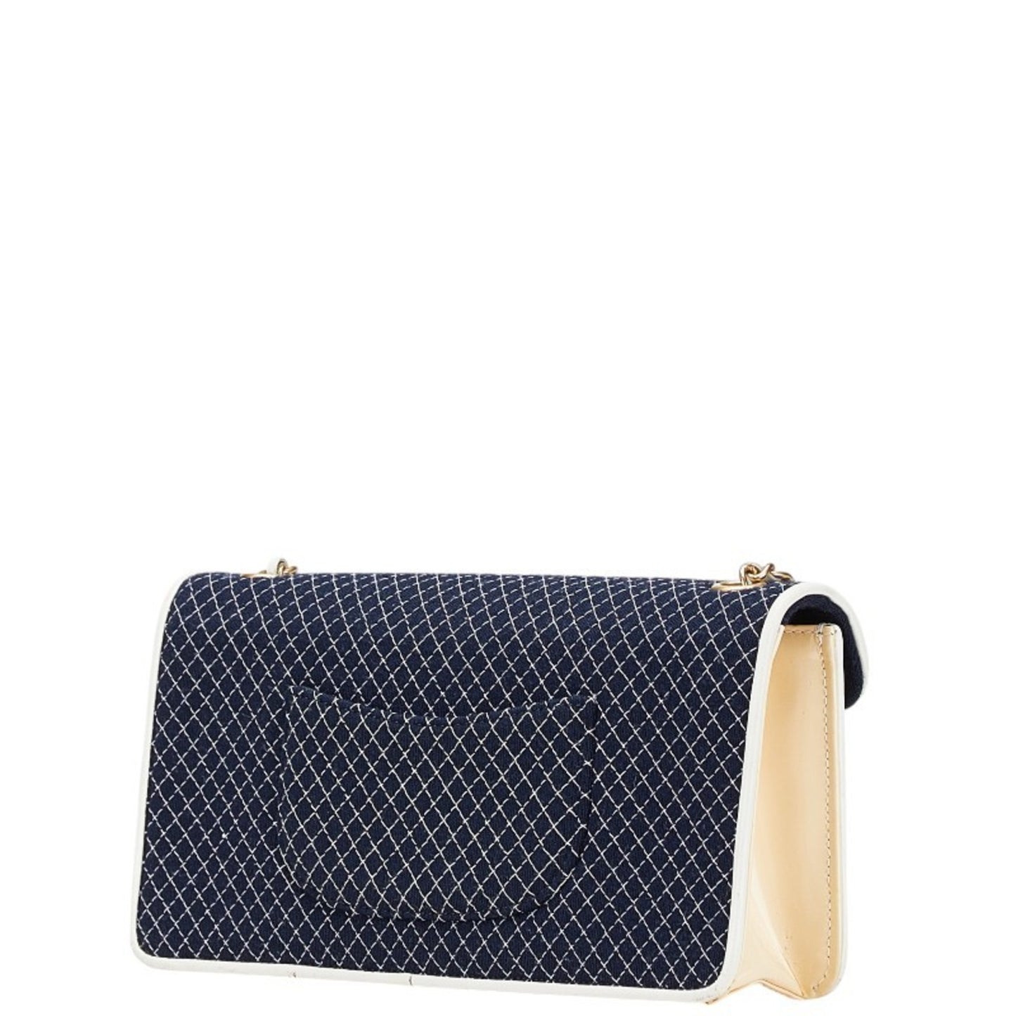 Chanel Coco Mark Quilted Chain Mini Shoulder Bag In Navy