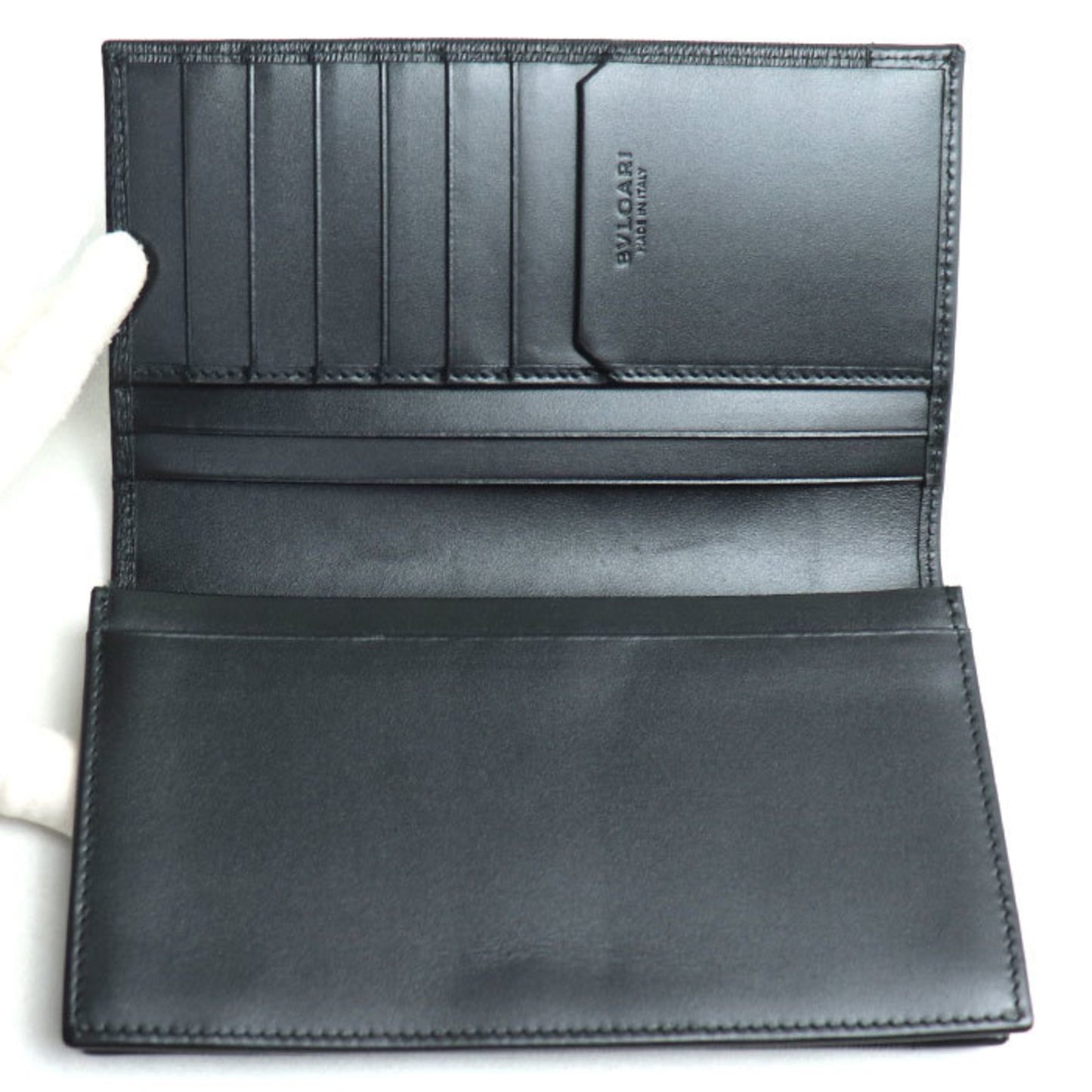 Bvlgari Serpenti Scalia Man Long Wallet Black 280922