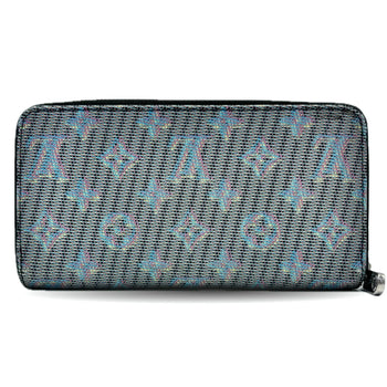 Louis Vuitton Zippy Wallet Monogram Lv Pop Round Long Glitter Cyberpunk Multicolor M68662 Louis