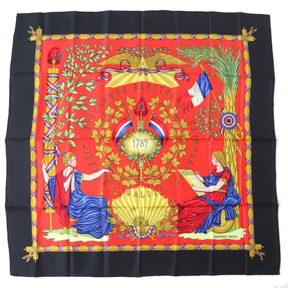 Hermes 1789 Liberte Egalite Fraternite Republique Francaise (1789) 100% Silk Scarf