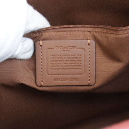 Coach Dempsey Tote F2239-C5793 Bag Signature 2-Way Brown Canvas