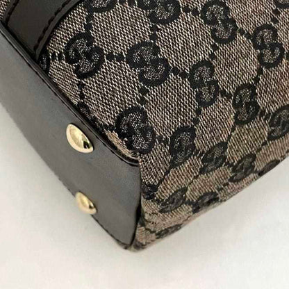 Gucci Tote Bag F-22929 Brown Dark 272399 Canvas Leather 498879 Gucci Gg