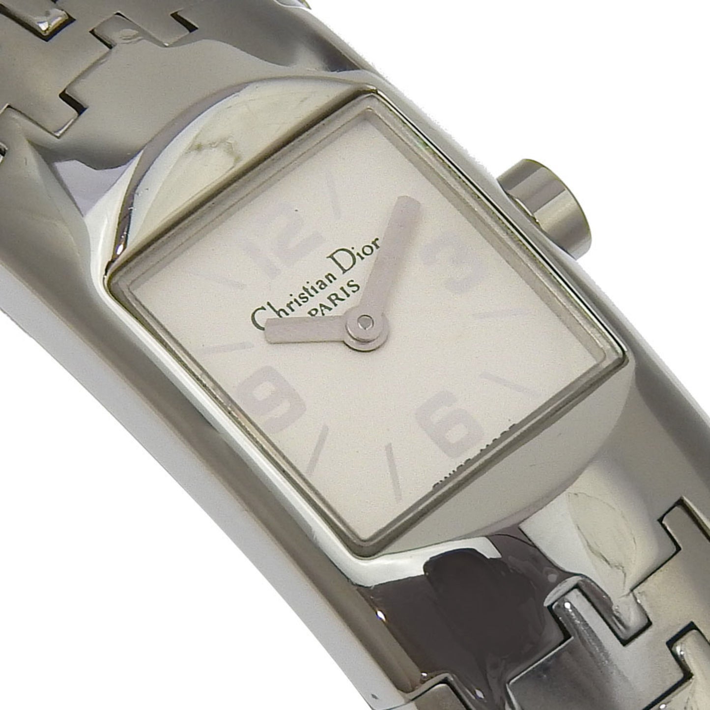 Dior Diophyllic Watch D96-100 Stainless Steel Quartz Analog Display White Dial