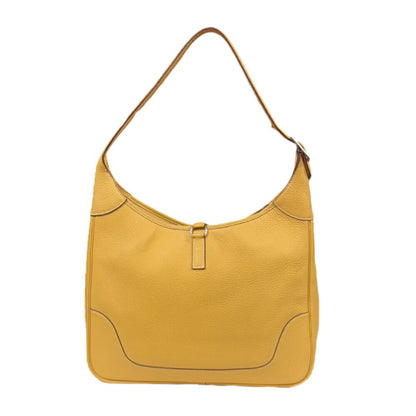 Hermes Trim 35 Shoulder Bag Taurillon Clemence Yellow