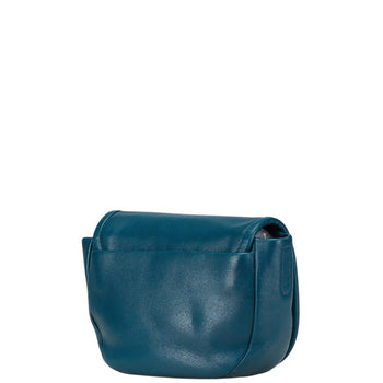 Marc Jacobs Shoulder Bag Blue Leather