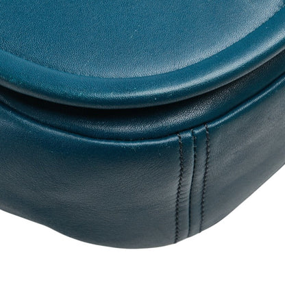 Marc Jacobs Shoulder Bag Blue Leather
