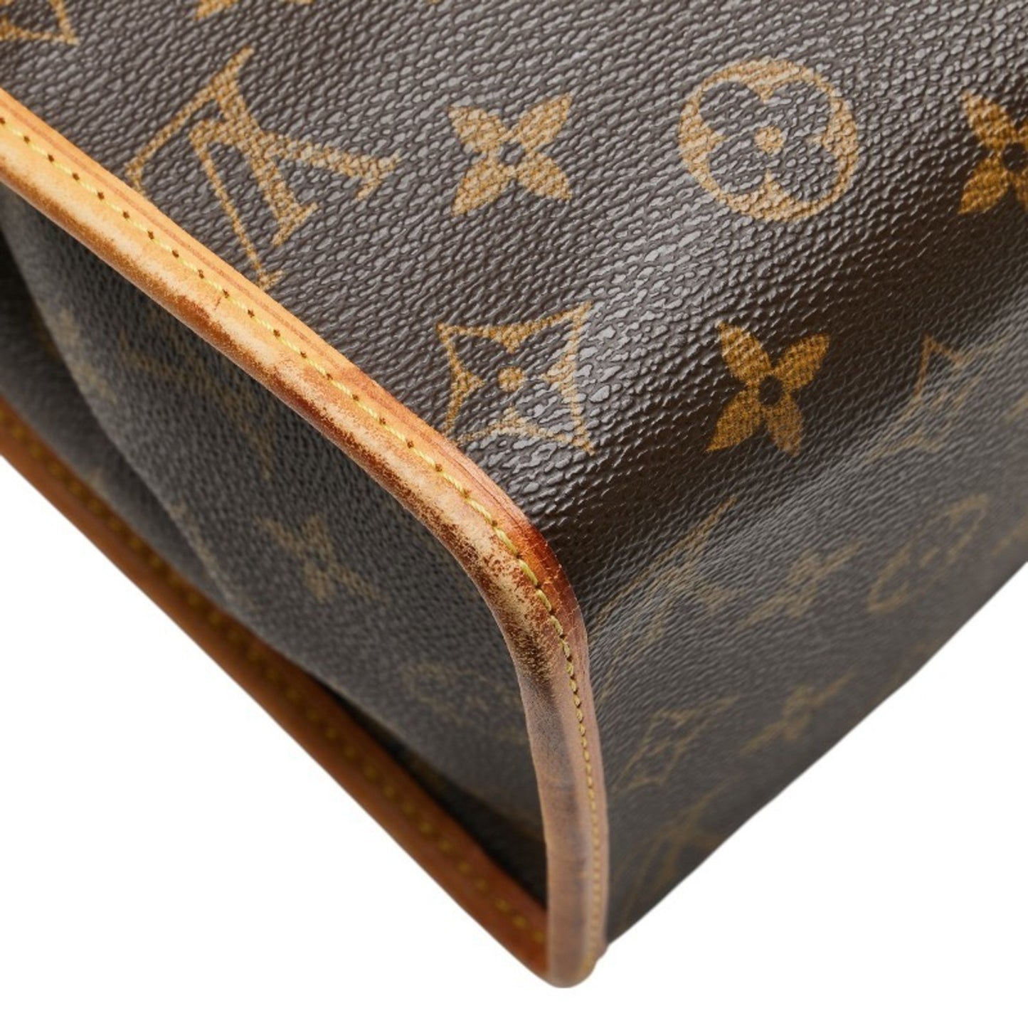 Louis Vuitton Monogram Popincourt Au Shoulder Bag Tote M40007 Brown Leather