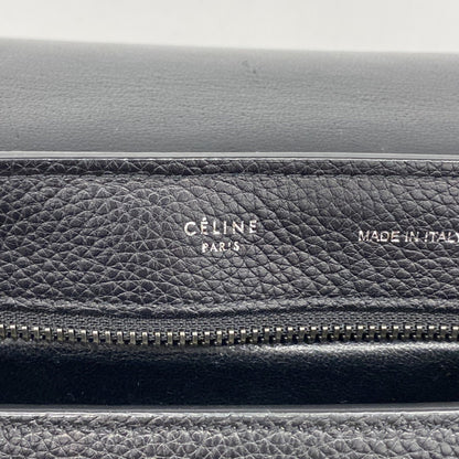 Celine Trapeze Handbag In Suede And Leather