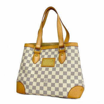 Louis Vuitton Damier Azur Hampstead Pm Tote Bag N51207 White