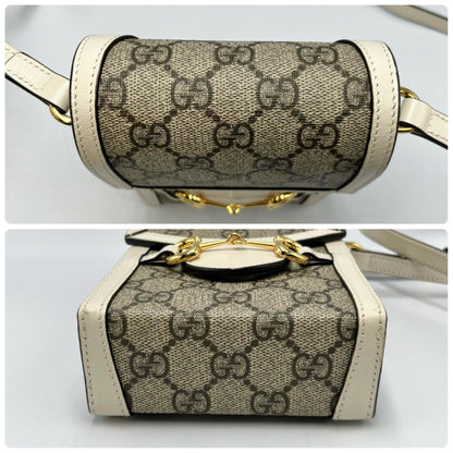 Gucci Horsebit 1955 Mini Shoulder Bag 625615 In Gg Supreme Canvas