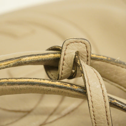 Gucci Soho Tote Bag 282309 Leather Beige Champagne