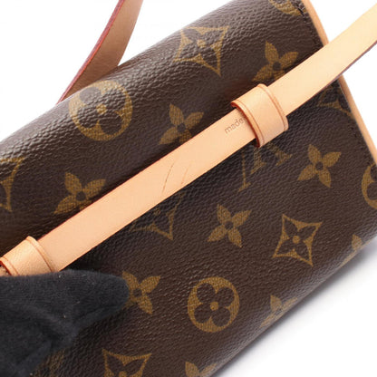 Louis Vuitton Louis Vuitton Pochette Florentine Monogram Waist Bag Body Coated Canvas Leather