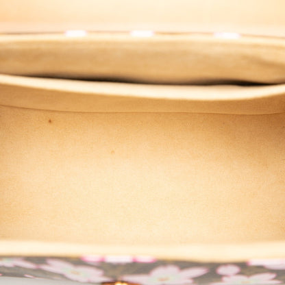 Louis Vuitton Monogram Cherry Blossom Sac Retro Pm Handbag M92012 Brown Multicolor Leather