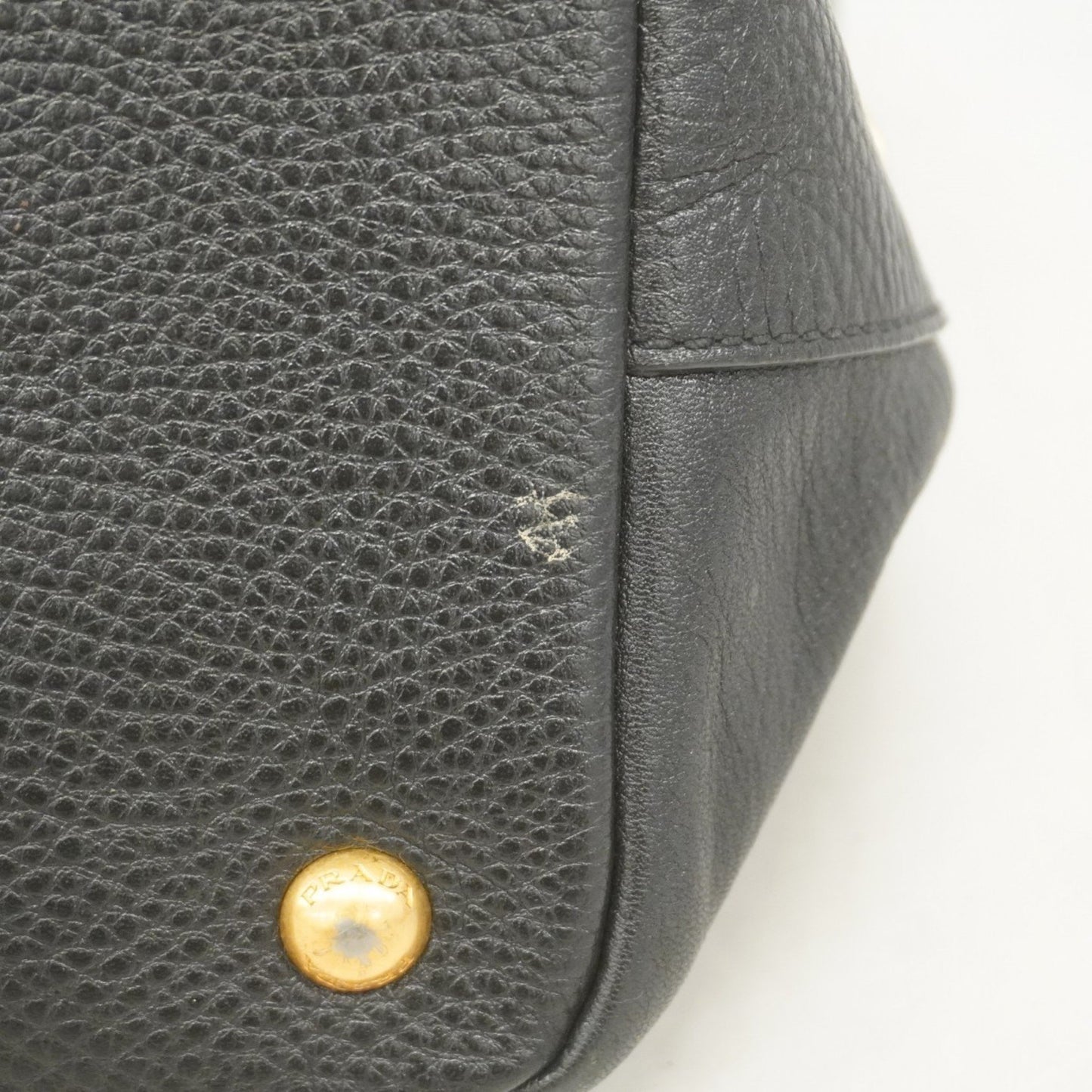 Prada Handbag Leather Black