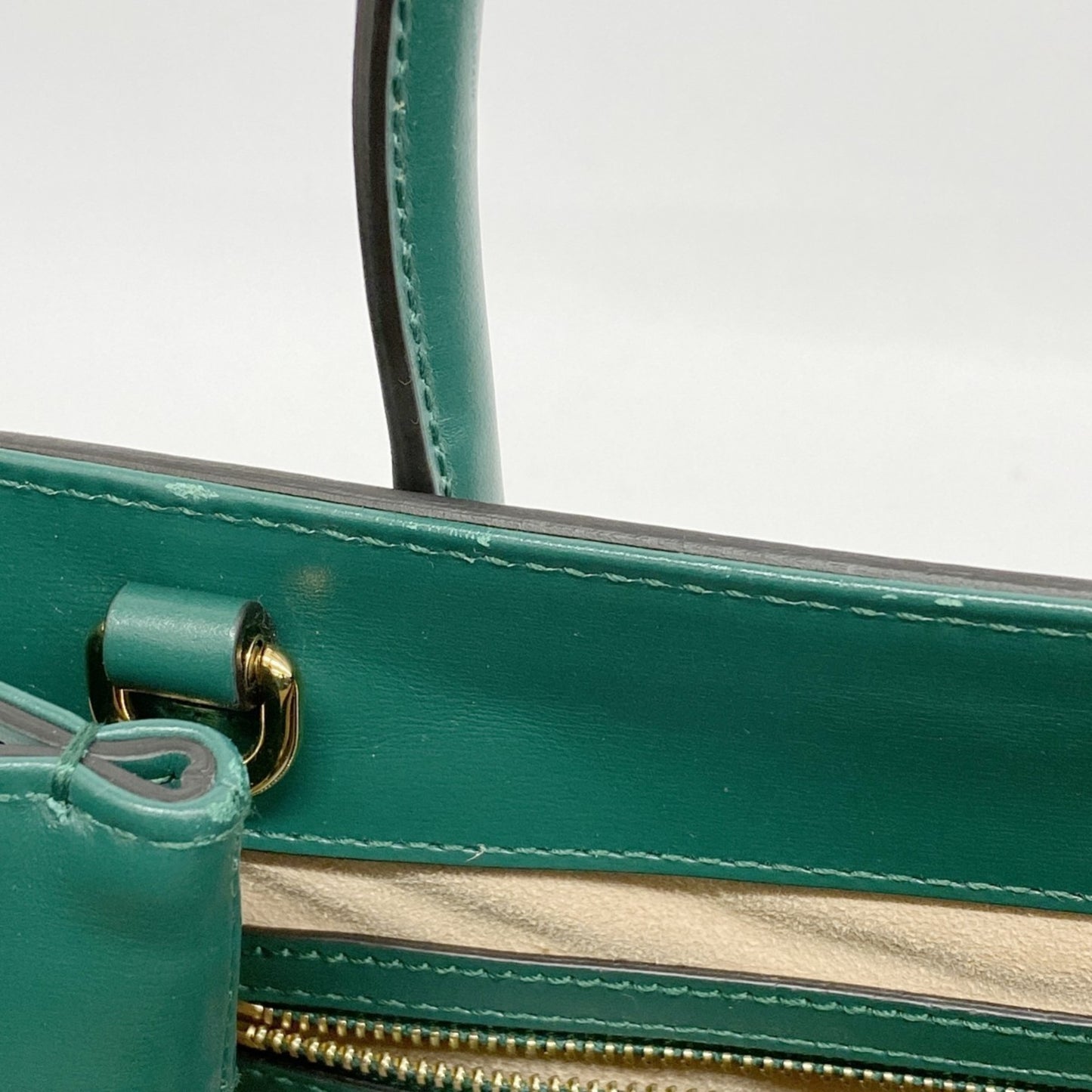 Gucci New Jackie Handbag 649016 Leather Green