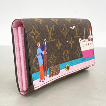 Louis Vuitton Monogram Portefeuille Sarah Long Wallet M62137 Brown
