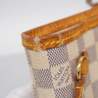 Louis Vuitton Damier Azur Neverfull Pm Tote Bag N51110 White