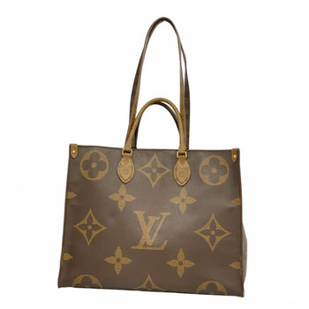 Louis Vuitton Monogram Giant Reverse On-The-Go Tote Bag M44576 Brown
