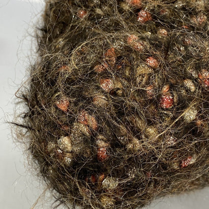 Salvatore Ferragamo Gancini Mohair Brown Handbag