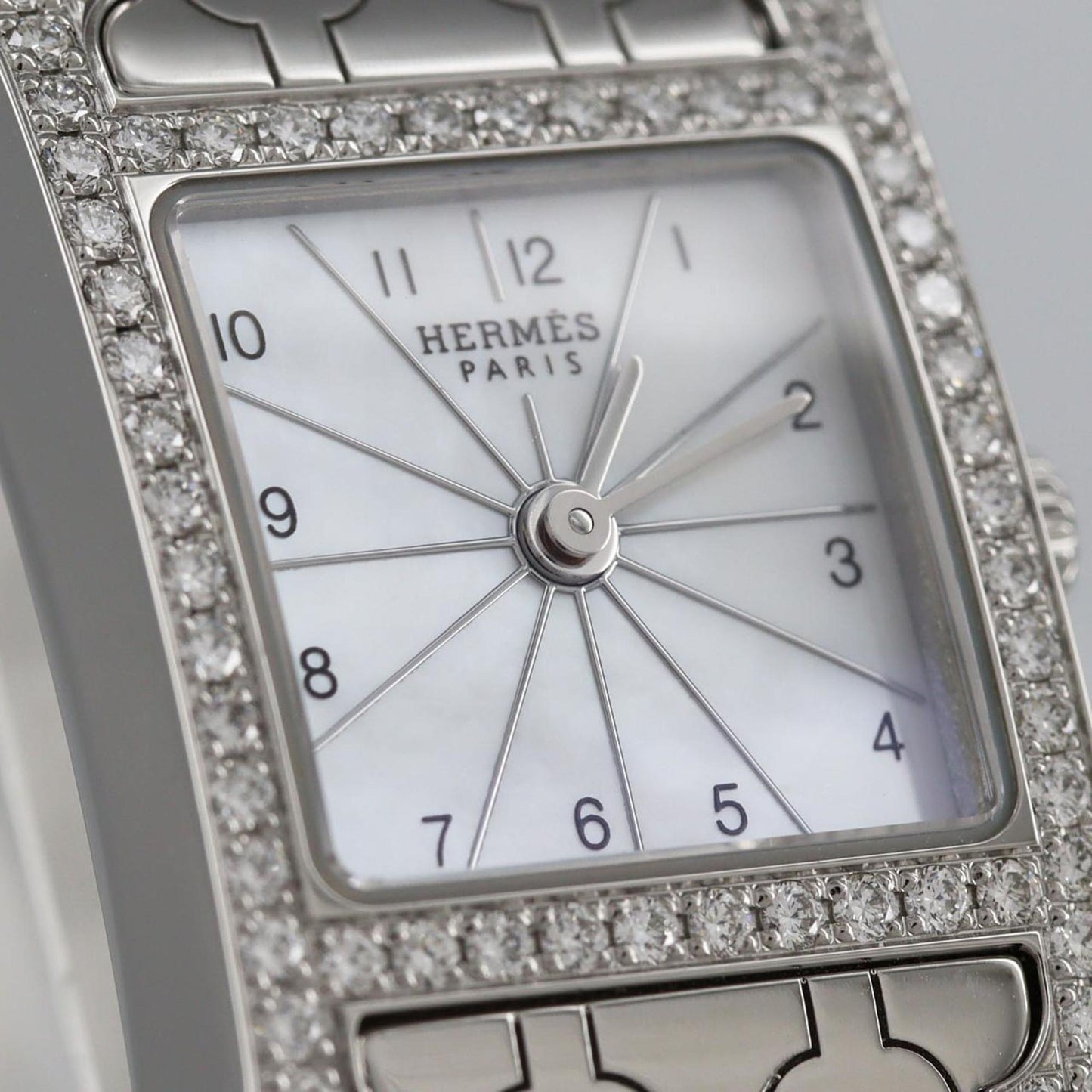 Herms H Watch D Hh1.130 Ss Quartz Wristwatch