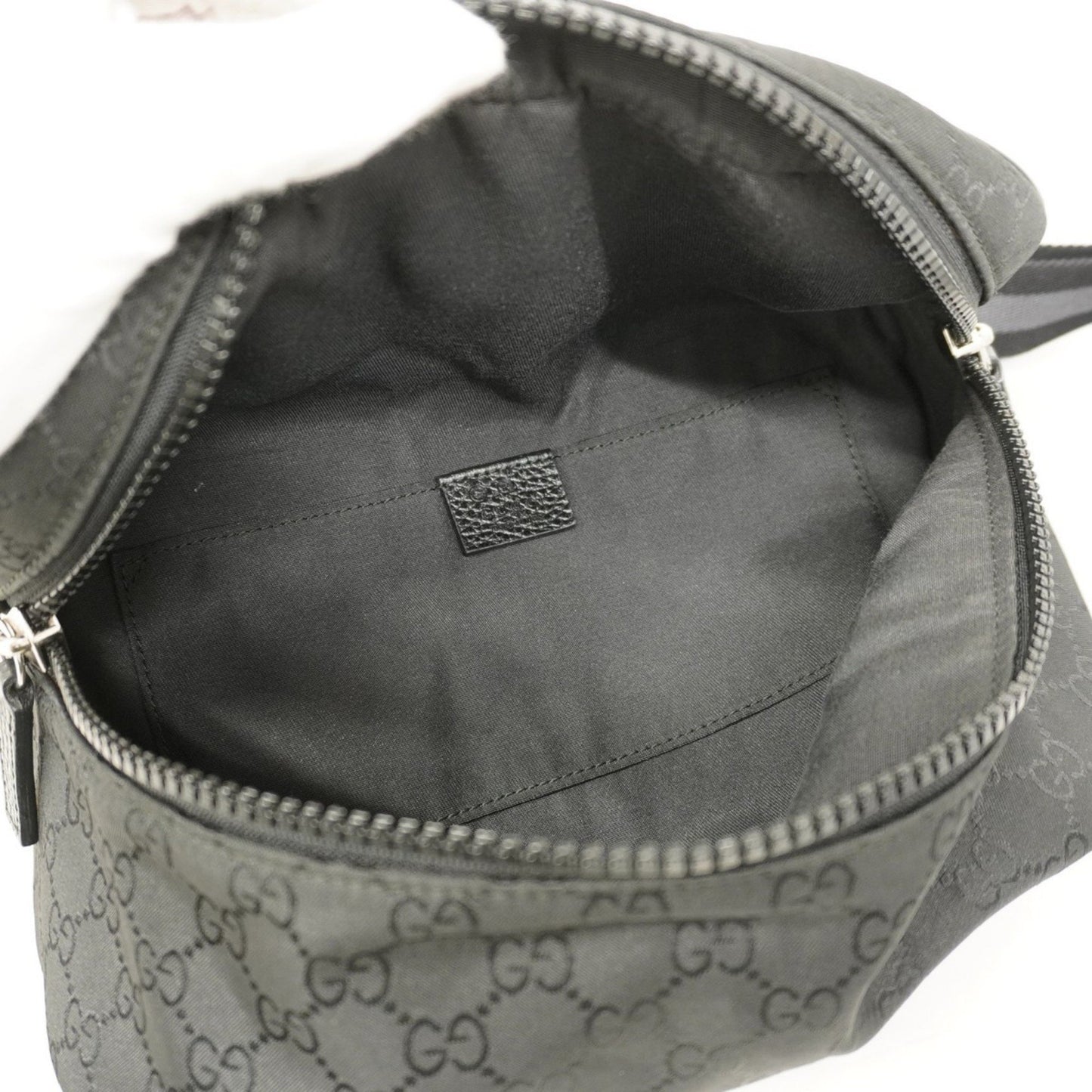 Gucci Gg Nylon Waist Bag 449182 Black