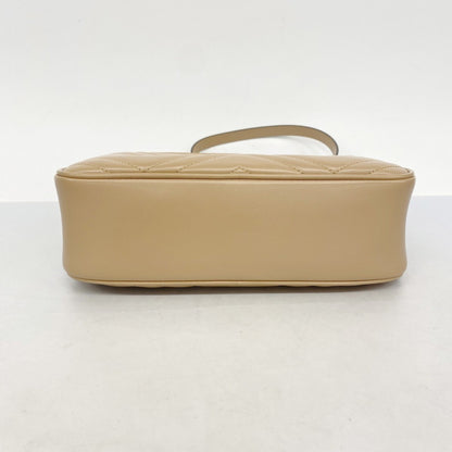 Gucci Gg Marmont Shoulder Bag 447632 Leather Beige