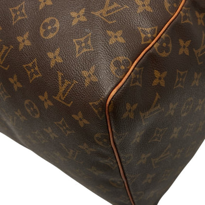 Louis Vuitton Monogram Keepall 55 Boston Bag/Travel Bag M41424 Brown Leather