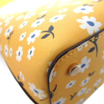 Kate Spade Darcy Fleurette Toss Small Bucket Floral Pattern 2Way Shoulder Bag Handbag Yellow