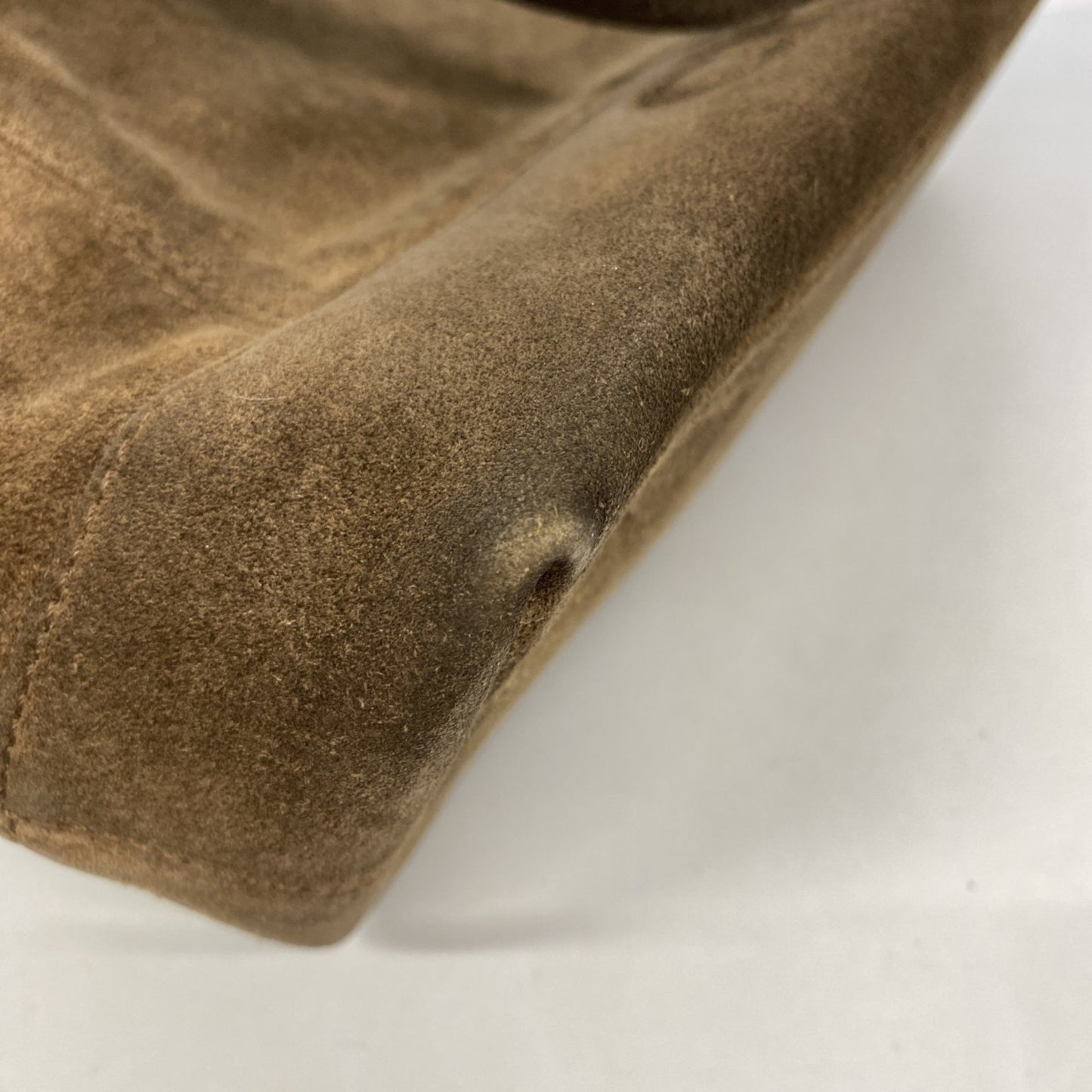 Chanel Shoulder Bag Suede Brown