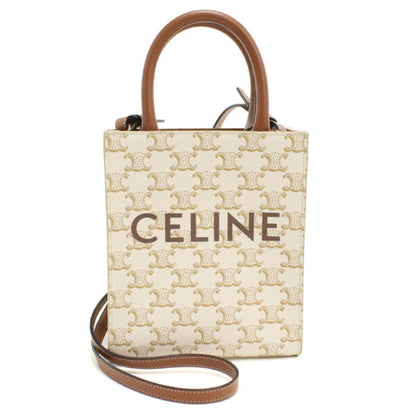 Celine Mini Vertical Cabas Triomphe Canvas Handbag 19437 2Bzk 01Bc