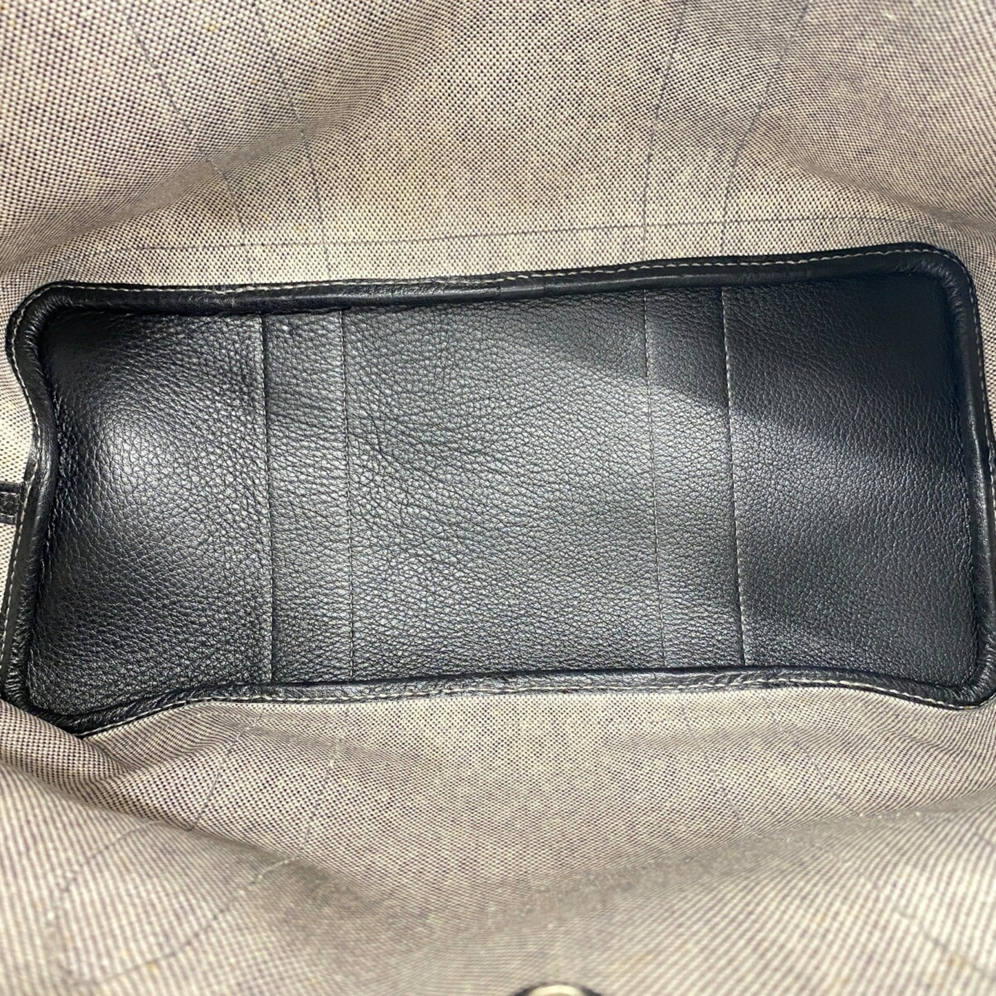 Hermes Herms Garden Mm Toile H Black Tote Bag