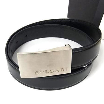 Bvlgari Bvlgari Belt In Black Leather