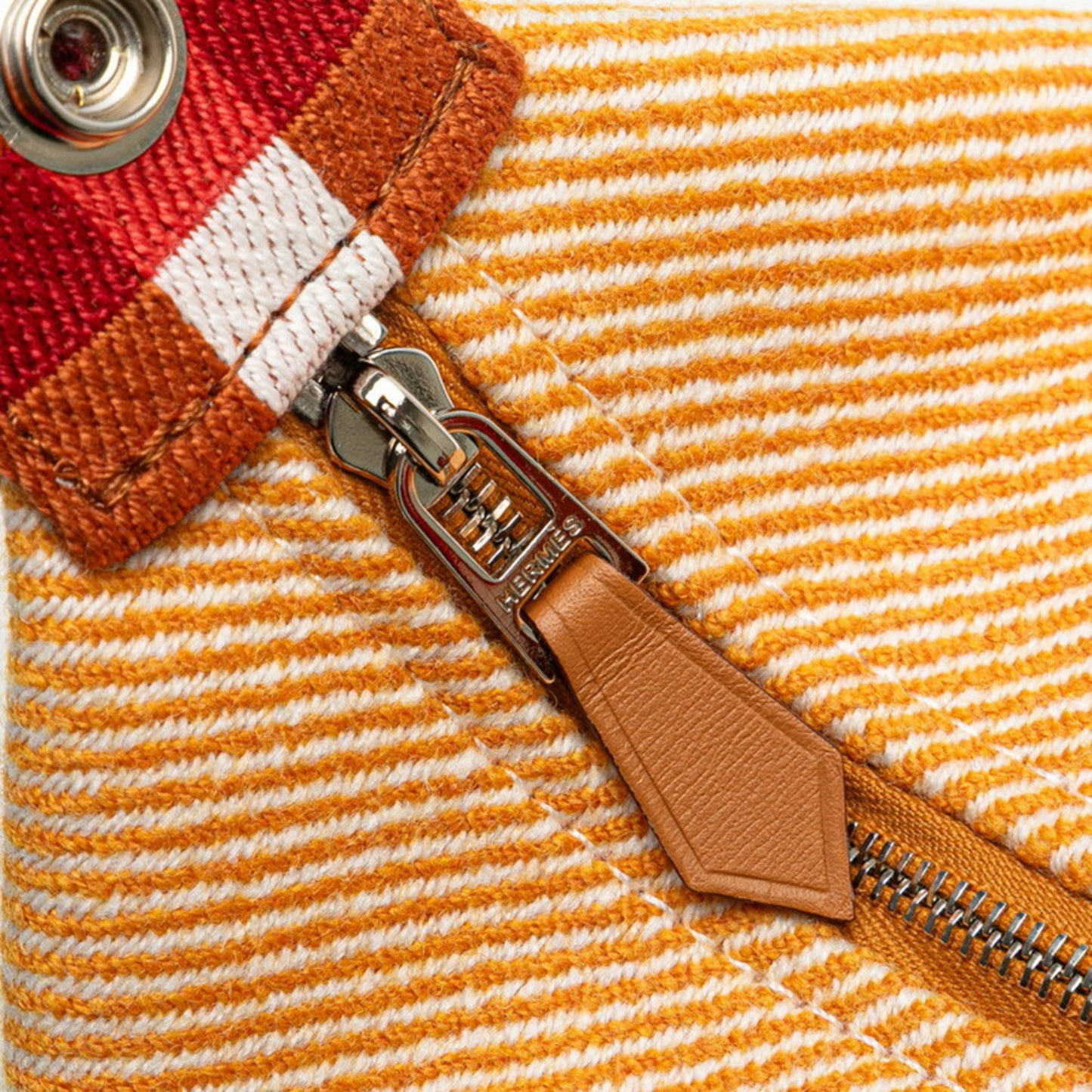 Hermes Herms Brid A Black Pm Handbag In Orange