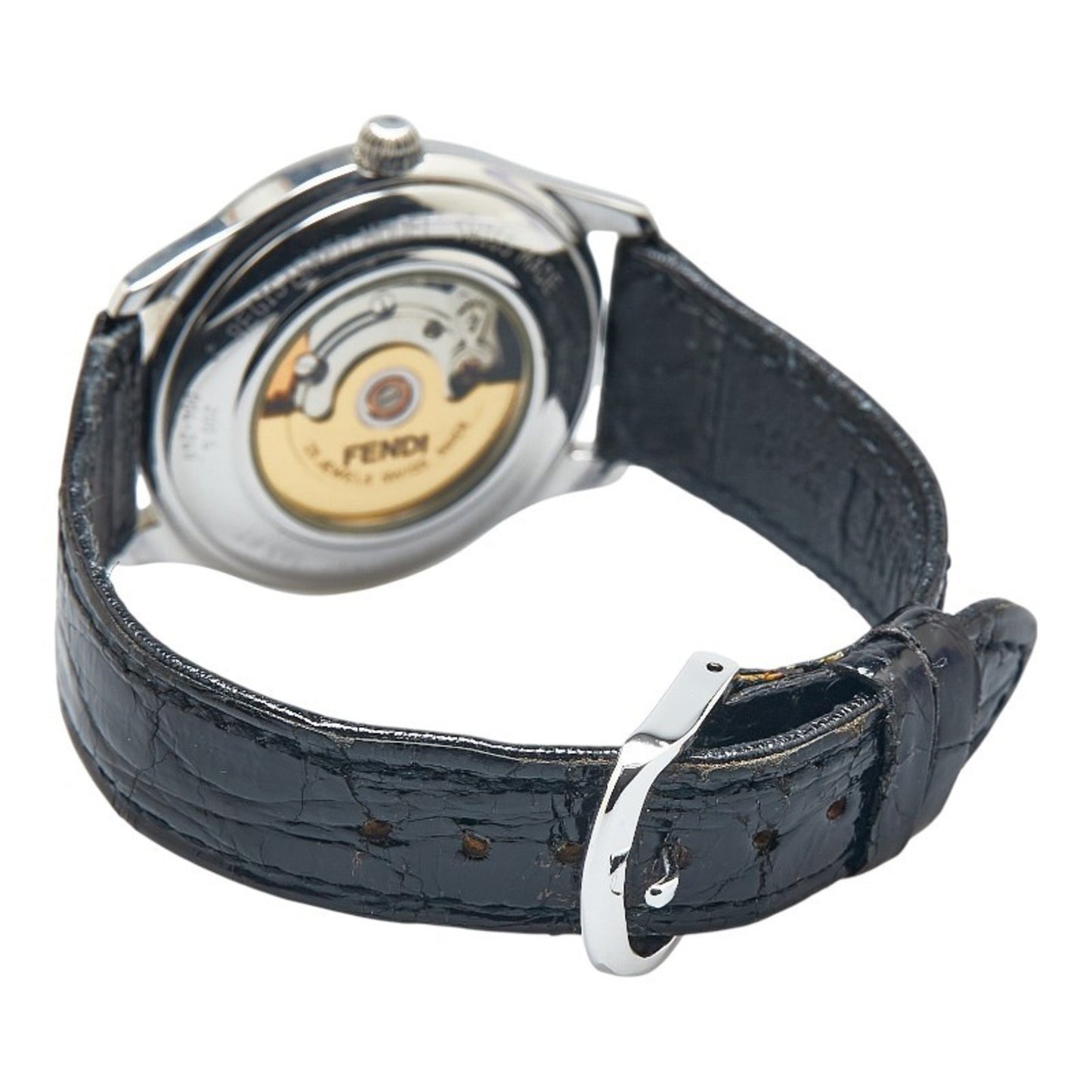 Fendi Horology Strap (Non-Original) 200G Automatic Watch With Silver Dial