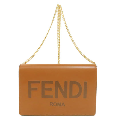 Fendi Chain Shoulder Bag Calf Leather