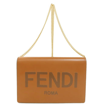 Fendi Chain Shoulder Bag Calf Leather