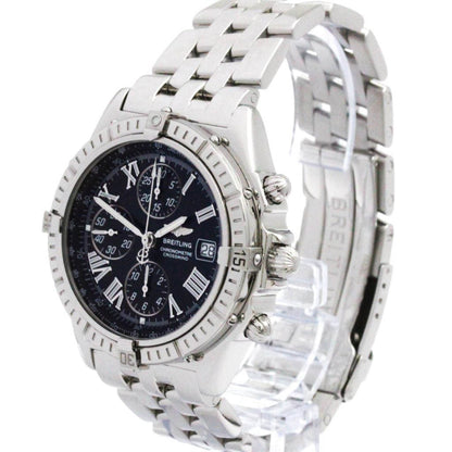Breitling Crosswind Chronograph Steel Automatic Watch A13355 Polished