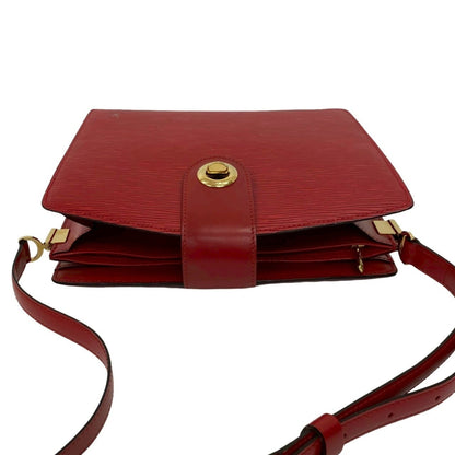 Louis Vuitton Capuchin Epi Leather Turnlock Shoulder Bag In Castilian Red 24538