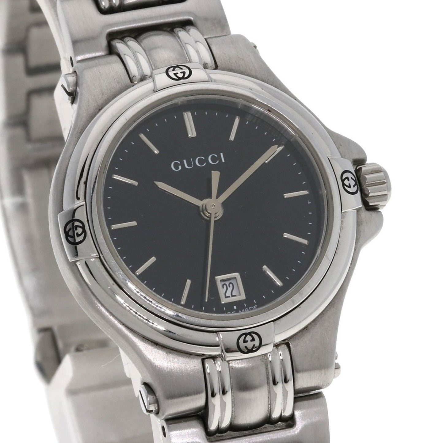 Gucci 9040L Stainless Steel/Ss
