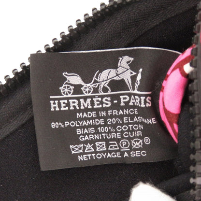 Unused Herms Neoban Pm Polyamide Elastane Rouge Kazak Pouch Bag Red Zee5 Hermes