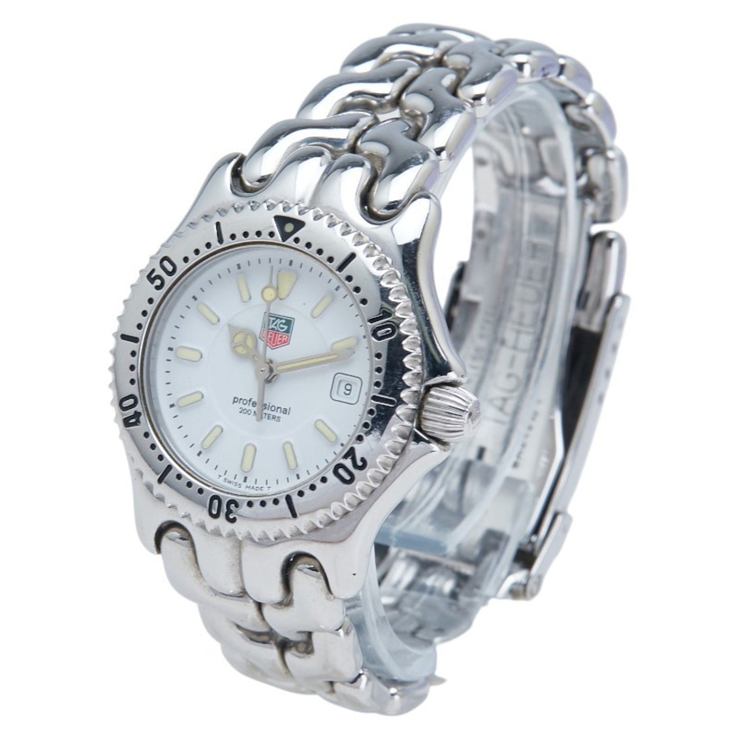 Tag Heuer Cell Watch Wg1310-2 Quartz White Dial Stainless Steel