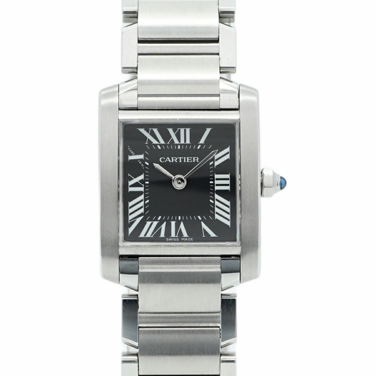 Cartier Tank Franaise Sm W51026Q3 Black Dial