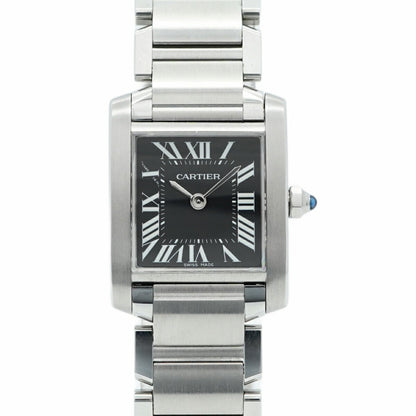 Cartier Tank Franaise Sm W51026Q3 Black Dial