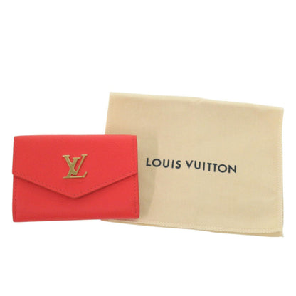 Like New Louis Vuitton Portefeuille Rock Mini M67860 Leather Tri-Fold Wallet Red Lv 0393 Louis