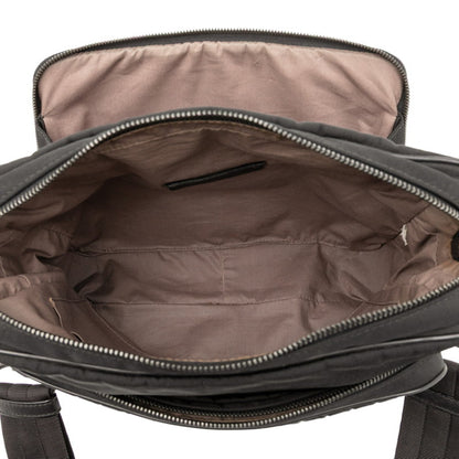 Bottega Veneta Intrecciato Shoulder Bag In Black Leather