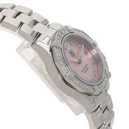 Tag Heuer Waf141B Aquaracer Bezel 10P Diamond Watch Stainless Steel Ss