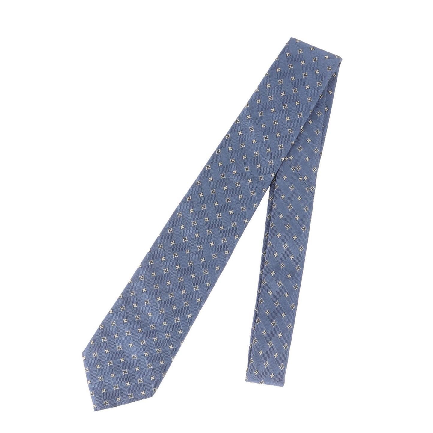 Louis Vuitton Monogram Silk Cravate Blue