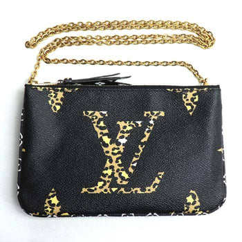 Louis Vuitton Louis Vuitton Pochette Double Zip Shoulder Bag Giant Monogram Jungle M67874