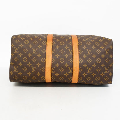 Louis Vuitton Monogram Keepall Bandouliere 45 Boston Bag M41418 Brown