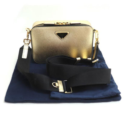 Prada Brick Saffiano Leather Shoulder Bag